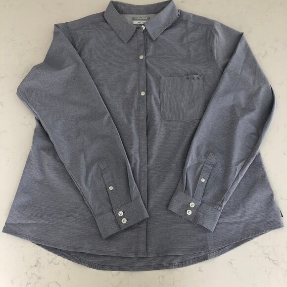 Columbia Performance Fishing Gear Lg Slv Omni Wick Shirt Blue Gray Sz XL NWOT - Picture 16 of 16